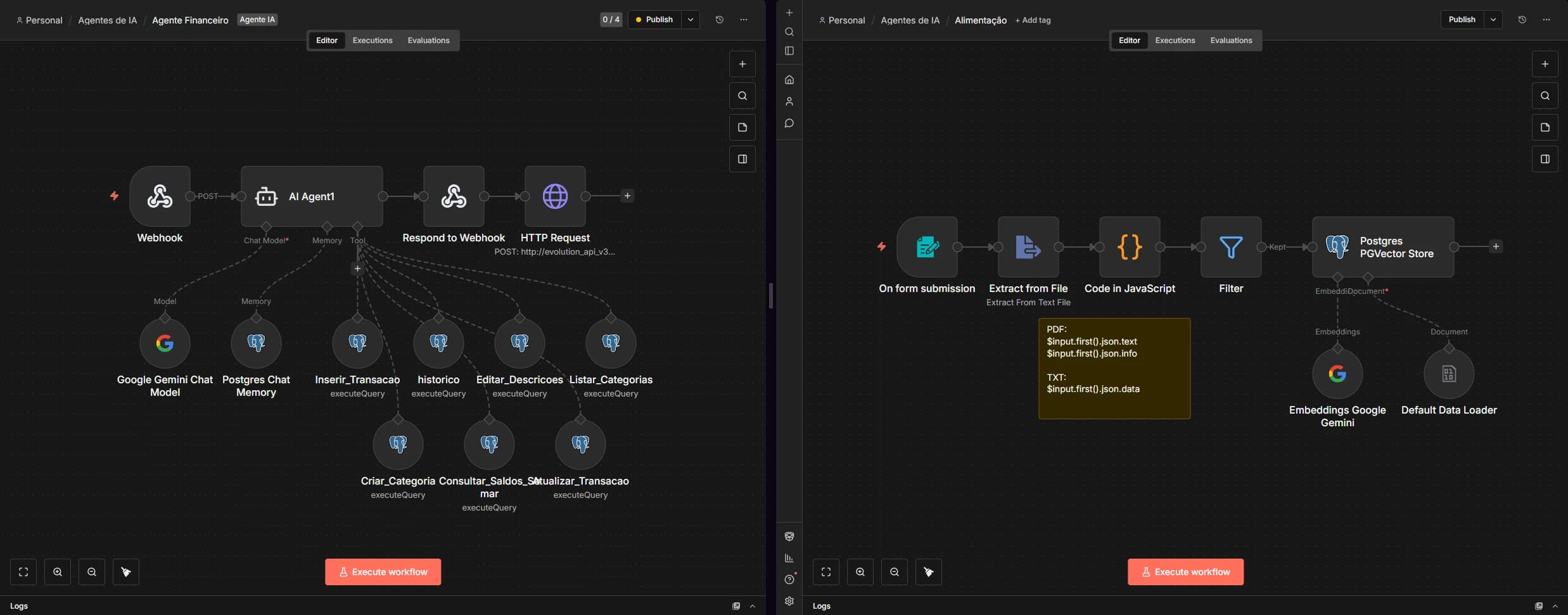 Workflows & Integrações